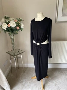 GORGEOUS H & M BLACK PARTY/OCCASION Bodycon Dress size XXL BNWT - Picture 1 of 6