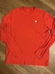 APPLE Computer Tech Logo EMBROIDERED Shirt Long Sleeve Cotton Adult Small A0120 - Picture 1 of 7