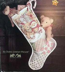 BEARY CHRISTMAS Stockings Cross Stitch Book 1 Leisure Arts - 1988 - Imagen 1 de 3