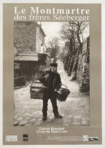 *Rare, Le Montmartre des frères Séeberger, Vintage Poster, 2-SIDED, 16.5 x 23.5 - Picture 1 of 8