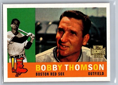 2001 TOPPS ARCHIVES BASEBALL 331 BOBBY THOMSON  RED SOX - Image 1 of 2