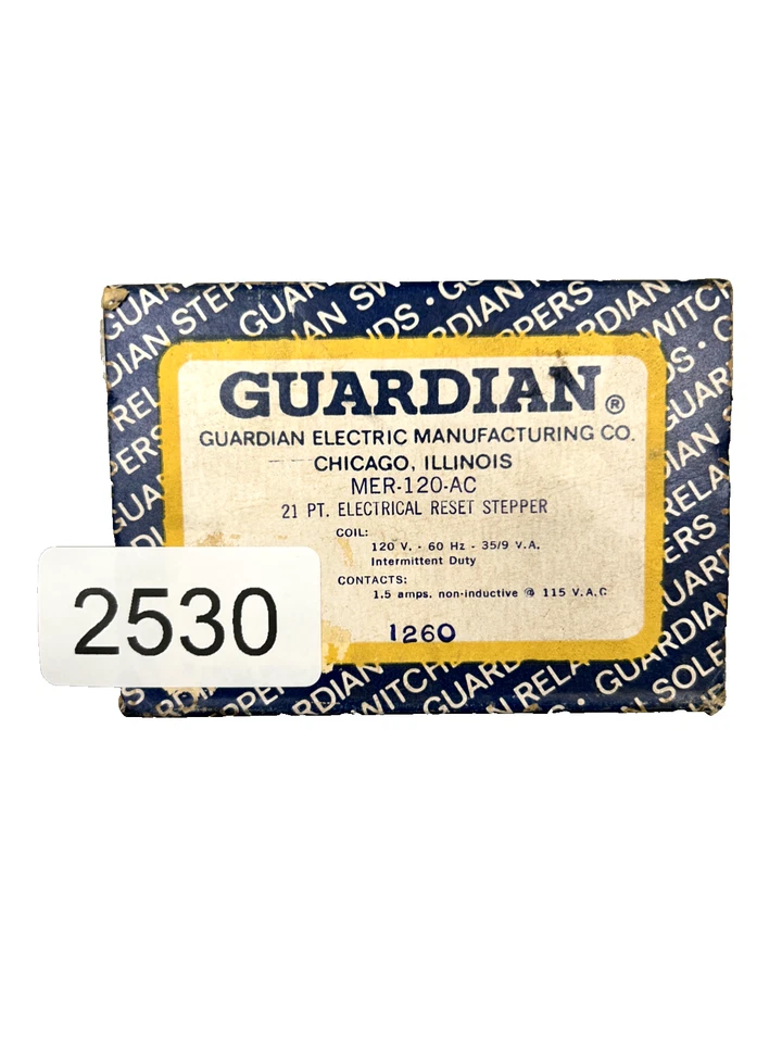 Guardian MER-120-AC Electrical Reset Stepper, 120V60Hz - Image 1 of 1