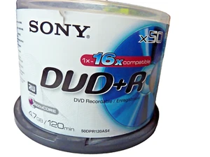 T377 Sony DVD+R 4,7GB/120 Min. ( 50 Stück) - Photo 1/3