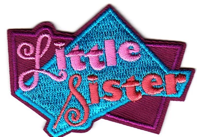 LITTLE SISTER Iron On Patch  Children   - Image 1 of 2
