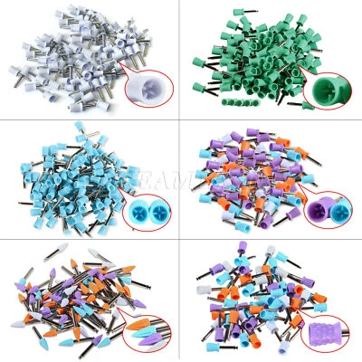 100pcs Sale Rubber Polishing Prophylaxis Cups Brushes Prophy Polisher CUP - Image 1 of 2
