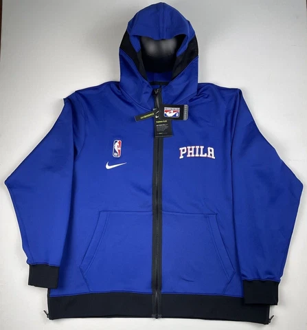 Nike Philadelphia 76ers Authentic Showtime Hoodie Jacket CN4052-495 Size XXL NWT Cover