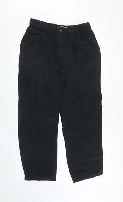 Per Una Womens Black Cotton Blend Mom Jeans Size 10 L26.5 - Image 1 of 4