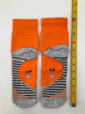 2016 MIAMI DOLPHINS 团队发售耐克橙色 RUSH 低脚踝袜 尺寸 大号 — 第 1/4 张图片