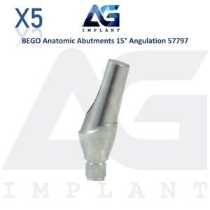 5 Anatomische Prothetik abgewinkelt 15° kompatibel mit BEGO® Ø3,8mm - 57797 Dental - Bild 1 von 4