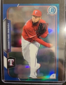 2015 Bowman Chrome Blue Refractors #68 Yovani Gallardo /150 Texas Rangers - Picture 1 of 2