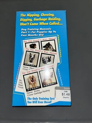 Dog Training Manuals Part 1: Puppies Up To Four Months Old VHS 1998 NEW SEALED 4 - Image 1 of 2
