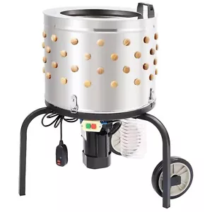 Chicken Plucker Machine Stainless Steel Drum De-Feather Remover Poultry 500W - Picture 1 of 6