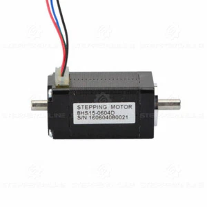 STEPPERONLINE Dual Shaft Nema 8 Bipolar 4Ncm 0.6A Φ4mm 20x38mm 4 Wires - Picture 1 of 6