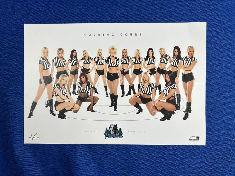 2004 2005 Minnesota Timberwolves танец команды держа суда фото карта 9 X 6 - Изображение 1 из 2