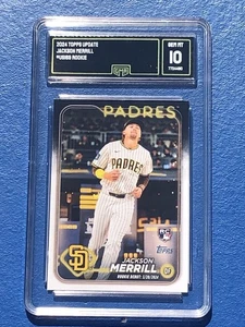 Actualización Topps 2024 Jackson Merrill debut novato graduado GMA 10 RC - Imagen 1 de 4