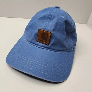 Carhartt Adjustable Powder Blue Hat Cap Lesther Logo OSFM  - Picture 1 of 14