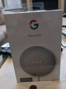 Goggle Nest Mini 2a Generazione Controllo Altoparlante Intelligente H2C Gesso + Adattatore Misb - Foto 1 di 5