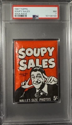 1967 Topps Soupy Sales Unopened Wax Pack PSA 7 NM - Image 1 of 2