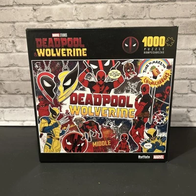 New Deadpool & Wolverine 1000 Piece Puzzle Marvel Studios Buffalo - Image 1 of 2