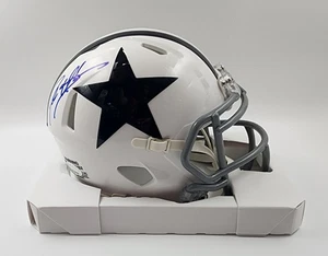 DEION SANDERS Signed Auto Dallas Cowboys NFL Riddell Mini Helmet GTSM COA - Picture 1 of 7