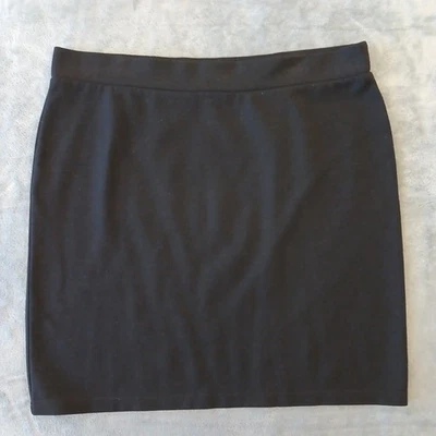 Falda J.Jill Grande Corta Negra Pull On Lápiz Elástico Foto 1 de 4