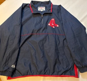 Chaqueta cortavientos Boston Red Sox MLB mercancía genuina cuarto cremallera 2XL/3XL - Imagen 1 de 7