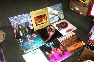 DEEP PURPLE 8 LP LOT w MADE IN JAPEN, MACHINE HEAD, FIREBALL, BURN, STORMBRINGER - Foto 1 di 2