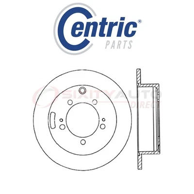 Centric C-TEK Disc Brake Rotor for 2001-2005 Dodge Stratus 2.7L 3.0L V6 - wp Foto 1 de 4
