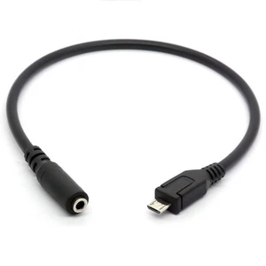 Micro USB Male to 3.5mm Female AUX Audio Cable Cord for Headset Adapter Activ... - Picture 1 of 5