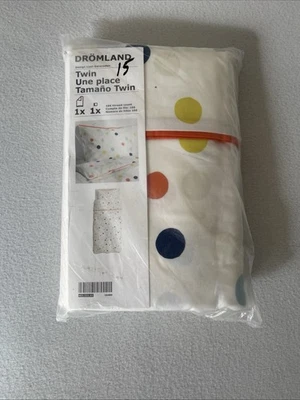IKEA DromlanTwin Duvet Cover & Pillowcase Set  Cotton NEW - Image 1 of 2