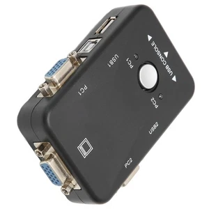 USB 2.0 KVM-Switch 1920 X 1440 2-Port-Dual-Monitor-KVM-Switch Für Win95 98 URS - Afbeelding 1 van 22