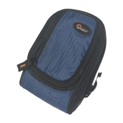 Lowepro Ridge 10 Camera Bag Zippered Soft Carrying Case Pouch Blue Black - Image 1 of 4
