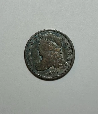 1836 Capped Bust Dime 10c Original Uncleaned US Silver Coin - Image 1 of 4