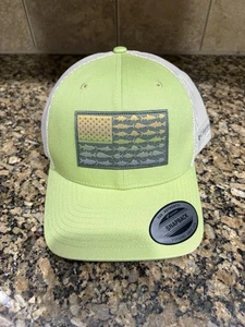 Columbia PFG Bandera de Pez Snapback Malla Sombrero Color: Verde Talla Única (Nuevo con Etiquetas) - Imagen 1 de 7