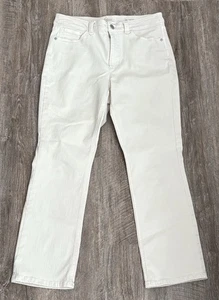 J.Jill Denim Demi Boot Cut Knöchelgröße 10 cremefarben - Bild 1 von 4