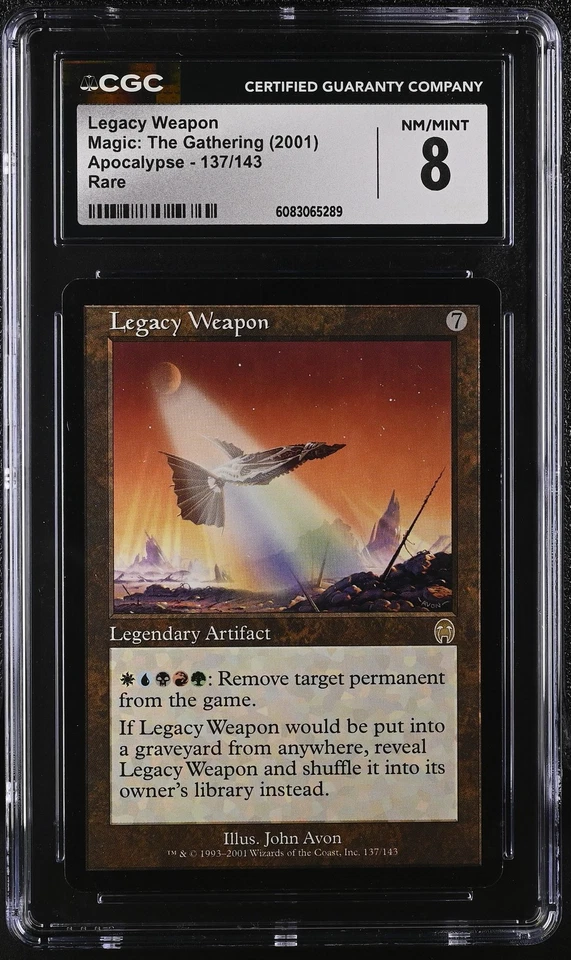 LEGACY WEAPON Apocalypse Rare CGC 8 MTG [Nostalgium] - Image 1 of 2