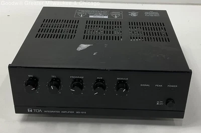 TOA Integrated Amplifier BG-1015 Commercial Audio System 5 Channel Untested - Image 1 of 4