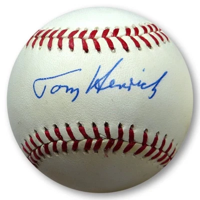 Tommy Henrich Signed Autographed AL Baseball Yankees JSA AV37764 - Image 1 of 2
