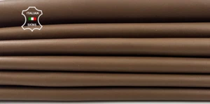NATURAL OAK BROWN Soft Lambskin Sheep leather hides 5 skins 15sqf 0.7mm #C4818 - Picture 1 of 7