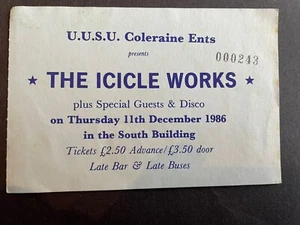 The Icicle Works Ticket 1986 - Bild 1 von 1
