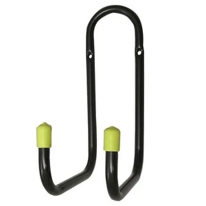 Doppel-Allzweckhaken, 16 cm, schwarz - Schwerlast, 50 kg Kapazität, Wandmontage (1 Stück). - Bild 1 von 1