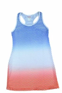 Ingear Womens Americana Mesh Racerback Tank Dress Cover Up - Picture 1 of 9