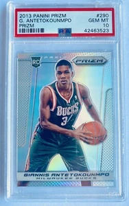 2013-14 Panini Silver Prizm #290 Giannis Antetokounmpo RC Rookie PSA 10 GEM MINT