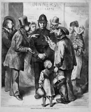 POLICE, FRENCH REFUGEES IN LONDON, 1870 ANTIQUE POLICE