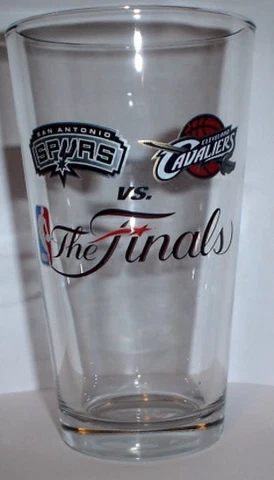 SAN ANTONIO SPURS vs  Cleveland Cavaliers 2007 NBA FINALS PINT GLASS (1glass) Cover
