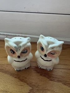 Vintage Owl Salt And Pepper Shakers *As Is* - Picture 1 of 7