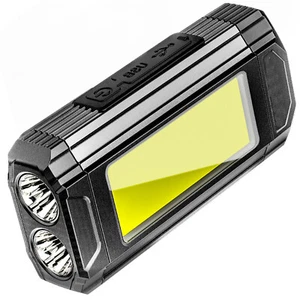 COB LED Cordless Magnetic Work Light USB Inspection Torch Rechargeable Belt Clip - Picture 1 of 10