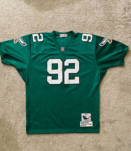 Philadelphia Eagles NFL Reggie White 92 Kelly Green Throwback Jersey Stitched XL