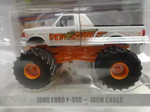 Ford F-350 1990 Greenlight blanco '90 Iron Eagle Kings of Crunch S15 - Imagen 1 de 3