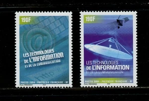 B750 Französisch Polynesien 2004 Informationstechnik 2v.      MNH - Bild 1 von 1